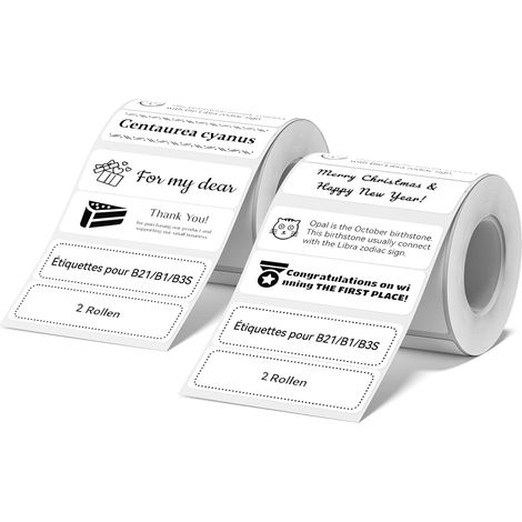 2 Rolls B1/B2/B31/B4 Compatible Labels (1/5)