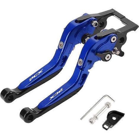 Convient aux Honda PCX160 de 21 à 24 ans : freins à disque avant et arrière, freins modifiés, avertisseur sonore avec fonction de stationnement, poignée de frein à main (bleue). (1/5)