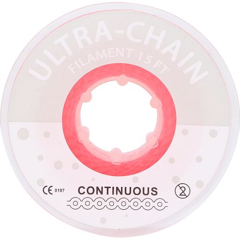 Lot élastique orthodontique rose, chaîne en caoutchouc dentaire pour appareil dentaire, bobine d'élastiques orthodontiques. (1/5)