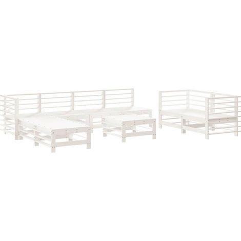 Maison Exclusive - Mesa y taburetes altos jardín 9 pzas madera ma (1/5)