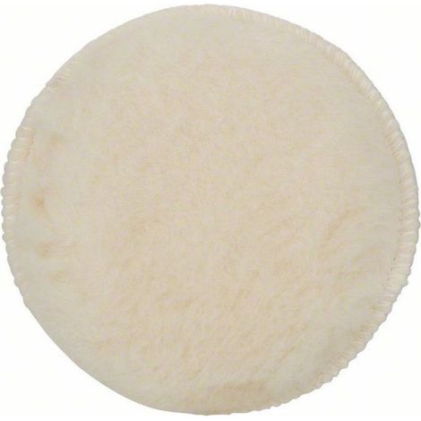 Bosch Accessories 2608610001 Lammwollhaube für Exzenterschleifer, 130 mm, Klett, 1er-Pack Durchmesse