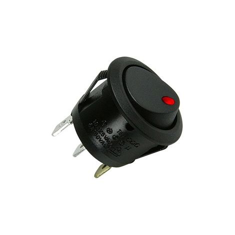 INTERRUTTORE ROTONDO A LED ROSSI