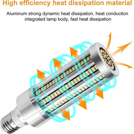 Ortviai Ampoule LED en forme de maïs E27 15 W 6000 K pour intérieur/extérieur – économie d’énergie et longue durée de vie
