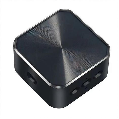 Bone Conduction Enceinte Bluetooth avec FM Radio Resonant Audio Enceintes sans Fil Stéréo Son Enceinte Noir (1/5)