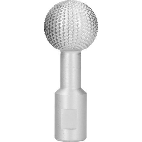 Fraise Sphérique pour Sculpture sur Bois Résistante à L'usure 10 Mm Tête de Meulage Sphérique pour le Travail du Bois Lime Rotative en Acier Allié au Chrome Vanadium pour Meuleuse(argent) (1/5)