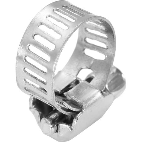 50 colliers de serrage en acier inoxydable pour tubes et tuyaux, pour conduites de carburant (10-16 mm) (1/5)