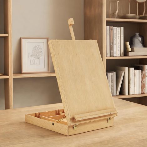 Chevalet de table en hêtre pliable avec rangement 27 x 41,5 x (1/5)