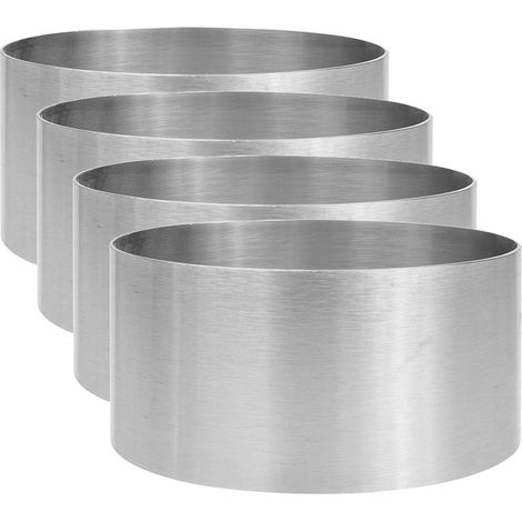 Steel Cinnamon Roll Baking Molds Round Dessert Rings with