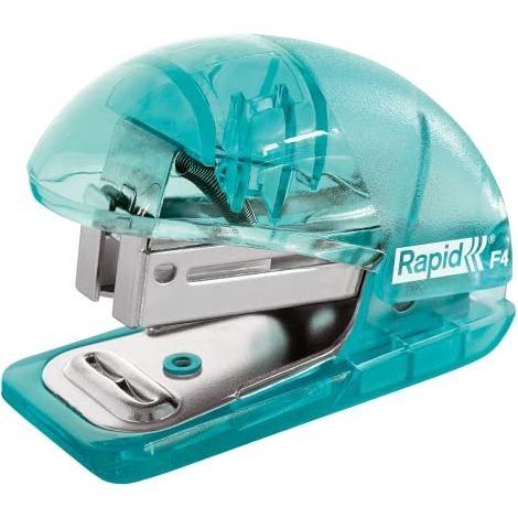 Esselte Rapid Pinzatrice Mini ColourIce Azzurro Compatta 10 Fogli Ufficio e Casa (1/4)