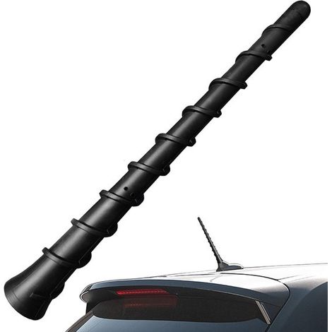 Antenna per auto a spirale, 7 pollici, nera (1/4)