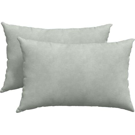 Maison Exclusive - Cojines de sofá 2 pcs Gris claro 60 x 40 cm Te