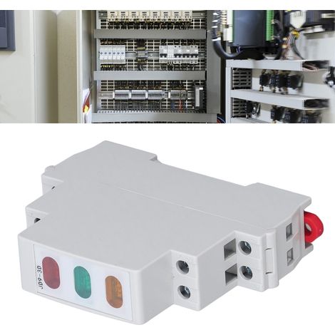 Le voyant lumineux LED JD9-3D pour rail DIN AC/DC 230V est utilisé comme voyant pour les circuits de télécommunications, électriques et autres. (1/5)