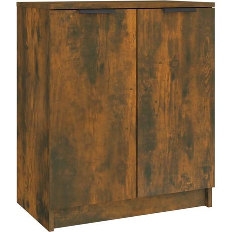 Maison Exclusive - Scarpiera Rovere Fumo 59x35x70 cm in Legno Multistrato