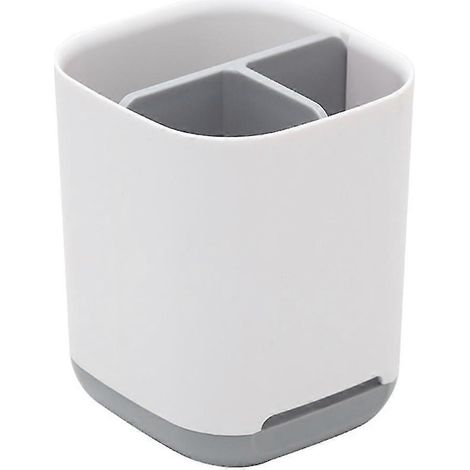 Étagère de rangement multifonctionnelle pour salle de bain avec porte-brosse à dents - Rangement compact pour douche (1/5)