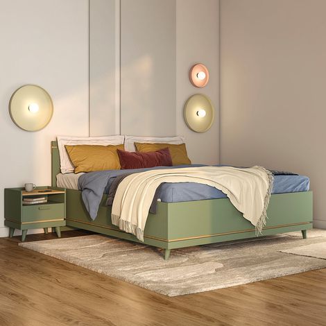 Cama con cajones 180x200 somier incluido Sandy Verde (1/4)