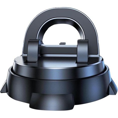 Autohalterung – Handyhalterung fürs Auto – Navigationssystem – 360° verstellbar – 8,7 x 8,7 x 6,5 cm – Schwarz (1/5)
