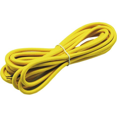 Cable textil amarillo (1/2)