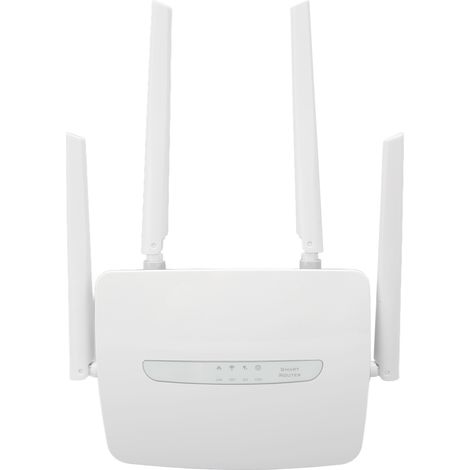 Routeur WiFi 4G LTE CPE avec emplacement pour carte Nano SIM, antenne externe, 150 Mbps, supporte 32 utilisateurs, ports WAN et LAN, point d'accès WiFi. (1/5)