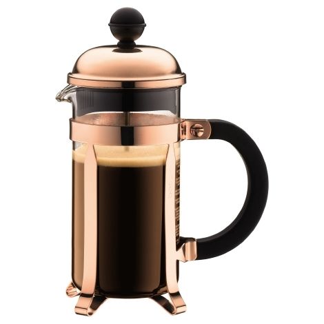 Prensa francesa 3 tazas 0.35l cobre - 1923-18 - bodum - (1/2)