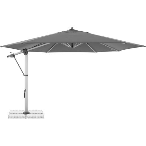 Doppler Pendelschirm "Expert Side" Ø400 cm, anthrazit, Bezug aus 100% Polyester, Gestell aus Aluminium, Gewicht 27,1 kg (1/5)