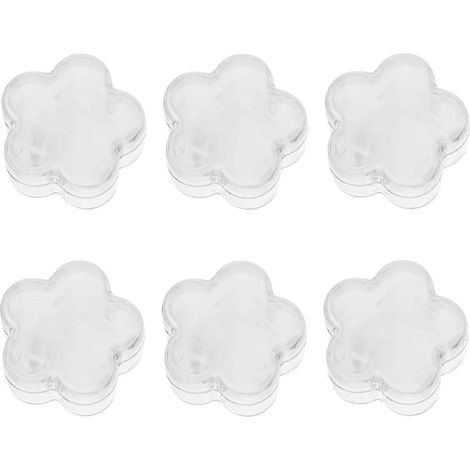 Boîte de rangement transparente en plastique PS pour peinture diamant (6 pièces) - Organisateur de colle et d'argile en forme d'étoile (1/5)