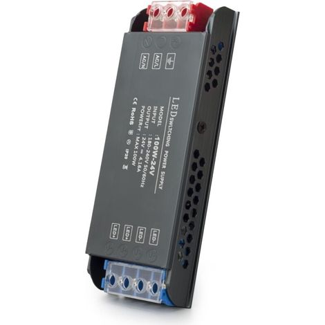 LaBlanc - 100 W Driver LED Alimentation à découpage Transformateur LED 4,16 A AC 230 V à DC 24 V, Transformateur basse tension à tension constante extrêmement fin et compact (1/4)