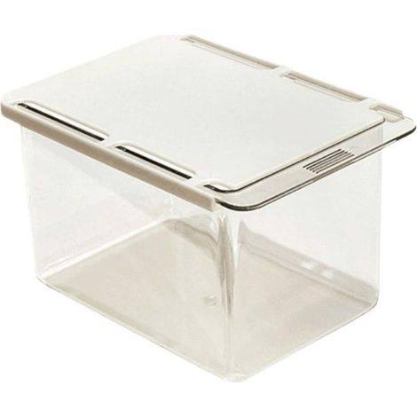 Tiroirs de rangement transparents sous le bureau et la salle de bain pour fournitures, articles de toilette et cosmétiques (1/5)