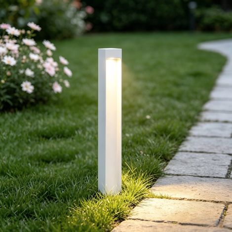 Mai & Mai Lampe sur Pied Extérieur Lapme Jardin Blanc 60x60x600mm Eclairage Extérieur LED IP65 Desgin BaldersLights