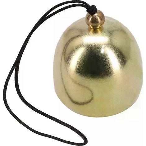Carillon à vent en cuivre pur (1 pièce) avec corde, sonnette antivol, décoration pour la maison, anniversaire, mariage, fête. (1/4)