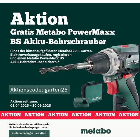 Metabo Akku-Heckenschere HS 18 LTX BL 75 (601724850) Karton ohne Akkupack und Ladegerät