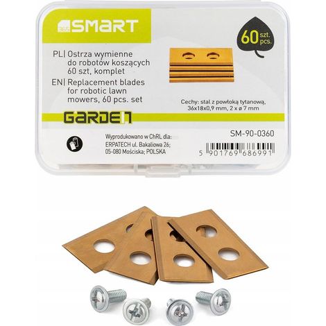 Kit di lame di ricambio Smart 60 pezzi per robot rasaerba