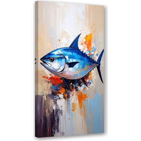 Tableau déco Poisson mer océan nature 50x100 (1/4)