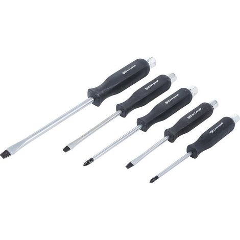 Jeu de Tournevis 5 pcs - Acier, Manche Ergonomique - Précision et Confort d Utilisation, - D-Work
