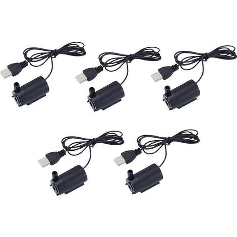 Mini pompe à eau, silencieuse et à faible bruit, kit d'outils pour fontaine de jardin à faire soi-même, accessoires pour aquarium (1/5)