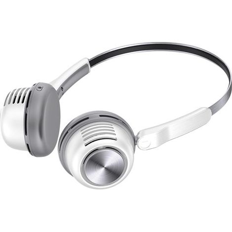 Ventilador portátil de cuello, recargable con batería de 1600 mAh y con 5 velocidades ajustables – Ventilador de cuello para exteriores (blanco) (1/5)