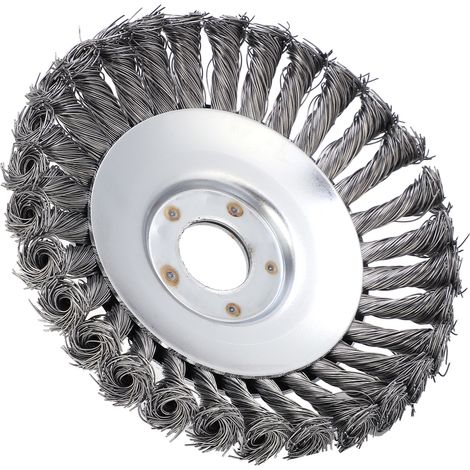 Roue de désherbage pour tondeuse à gazon, bol en fil d'acier antirouille, accessoires pour coupe-bordures de 15 cm (6 pouces) (1/5)
