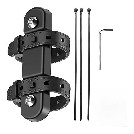 Support Adaptateur Porte Bidon Velo Universel, Bicyclette VTT Support Adaptateur pour Porte Bouteille, Accessoires d'Équitation avec Sangle Antidérapante, Noir (1/5)