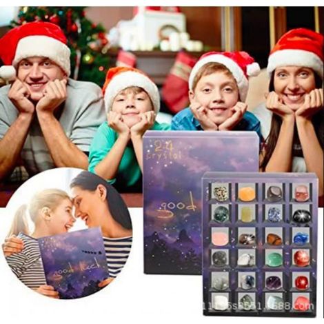 Calendrier de lAvent en Pierres, Calendrier de lAvent de Noël, 24 cadeaux surprises pour les enfants, cadeau de Noël (1/4)
