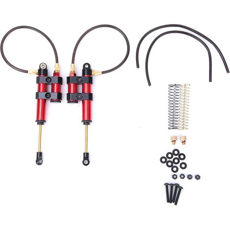 Lot de 2 amortisseurs métalliques RC avec ressorts, compatibles SCX10 D90 TRX4 voiture RC 1/10 (1/5)