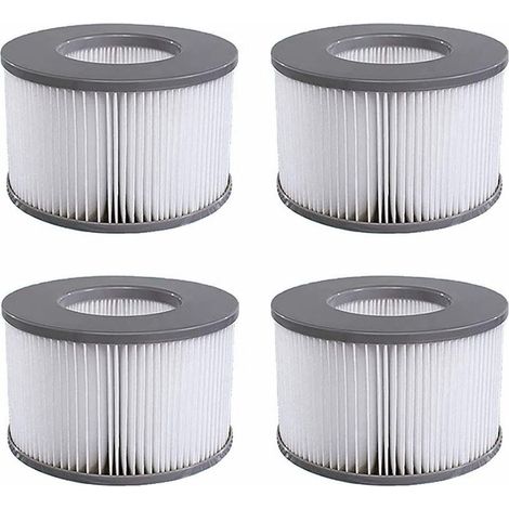 Lot de 4 Cartouches filtrantes de Rechange, pour Les Les Spa Chauds et Autres piscines gonflables, Convient aux modèles (Lot de 4) (1/4)