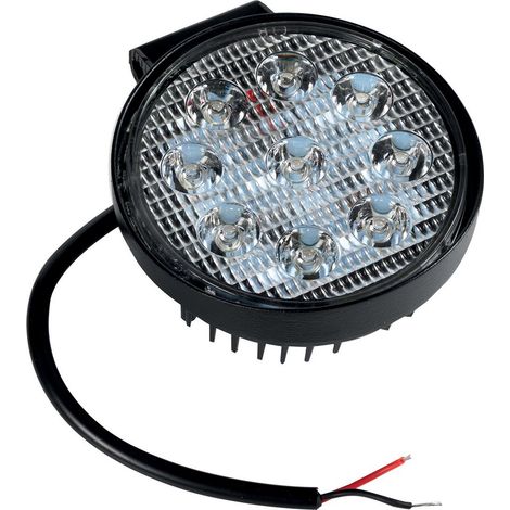Faro ausiliario 9 led rotondo (1/4)