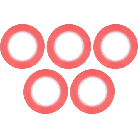 Ruban Adhésif Double Face pour Emballage Cadeau Crafts, 5 Pièces Adhésives Amovibles pour Animaux De Compagnie (Rouge)(4mm) (1/5)