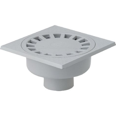 Girpi - Siphon de sol PVC gris sortie verticale Ø300mm 100x110 - XSDCV110