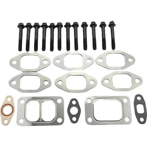 Kit de boulons et joints de collecteur d'échappement compatible avec Dodge Cummins 5.9, 12V : 5266422, 3927154, 3929881, 3905443, 3901448, 3944593 (1/5)