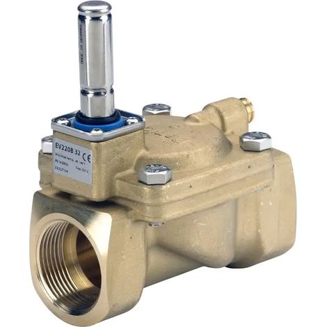 Danfoss Corps d'électrovanne Vanne d'angle 220B 32B G 1 1/4, kvs 16,0, servocommandée, NO, 032U7134