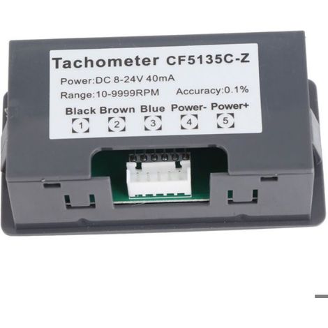 Tachymètre de moteur LED vert à 4 chiffres, compteur de mesure de vitesse RPM, capteur de commutateur de proximité NPN H (1/5)
