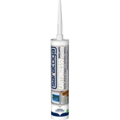 SIGILLANTE ACRILICO PER CARTONGESSO BIANCO 300ML DI SARATOGA
