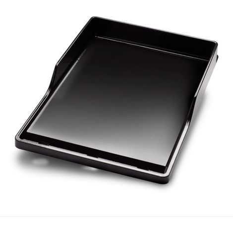 Napoleon – Plancha en fonte émaillée à bords relevés – Grille de barbecue – Chaleur uniforme – Évacuation des graisses – Facile à nettoyer