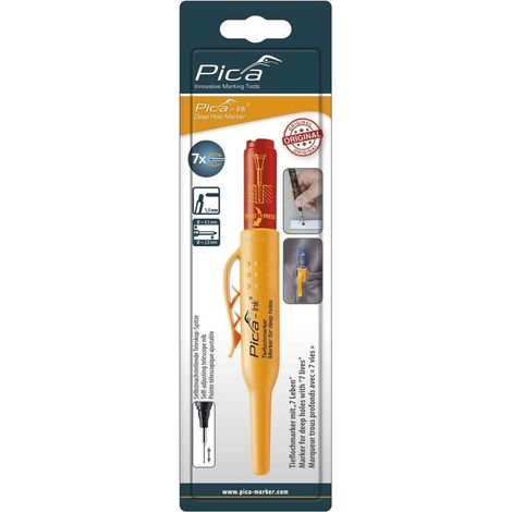 PICA INK BLISTER MARQUEUR POUR TROUS PROFONDS, ROUGE, INK BLISTER