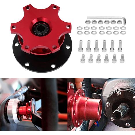 Kit adaptateur universel à 6 trous pour moyeu de volant à dégagement rapide - Outil de réparation automobile (1/5)
